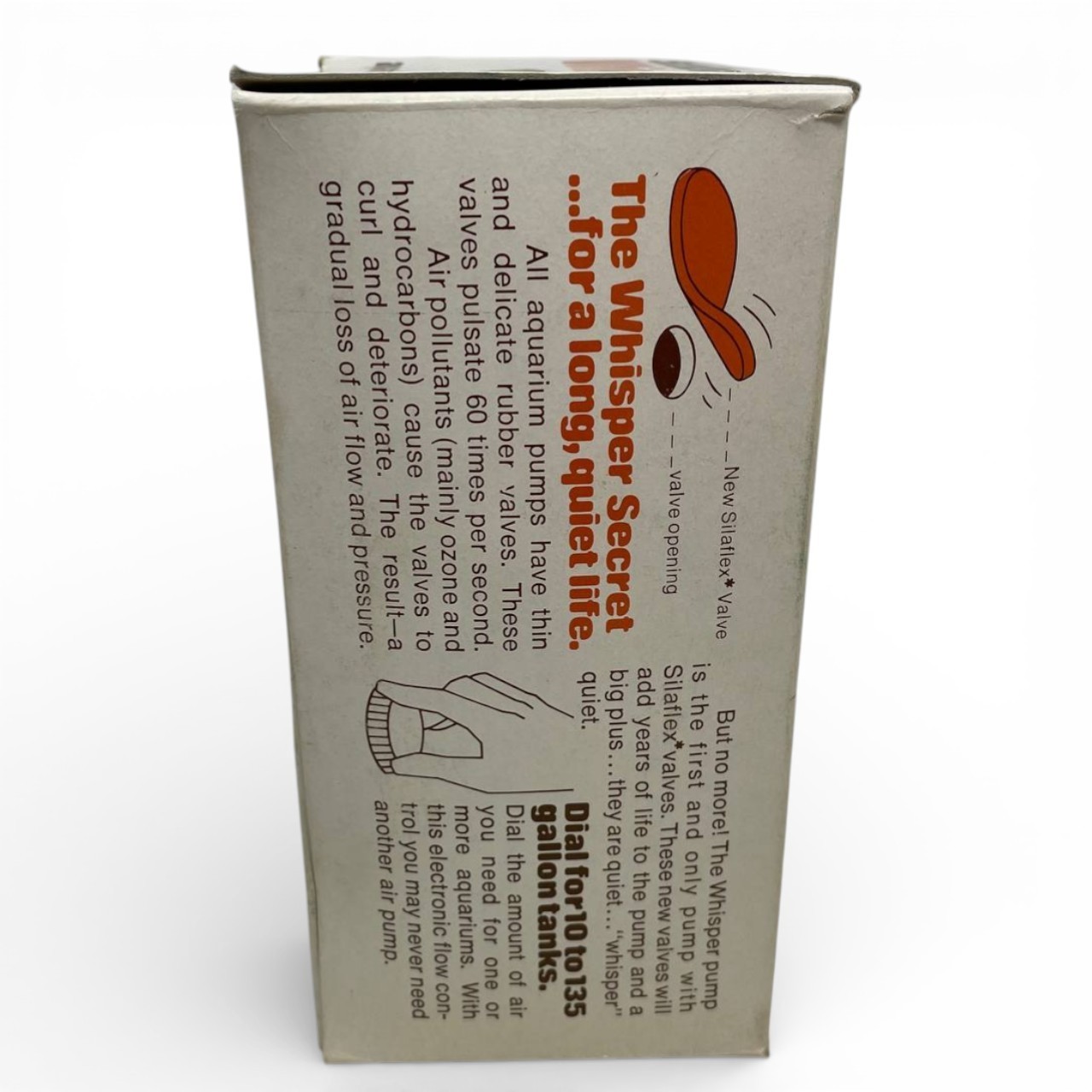 Vintage Whisper 800 Aquarium Air Pump New In Box NOS Made In Japan