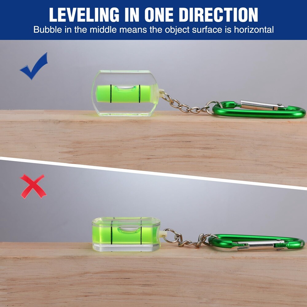 WORKPRO 3PCS Mini Bubble Level Pocket Spirit Level Measuring Hanging layout Tool