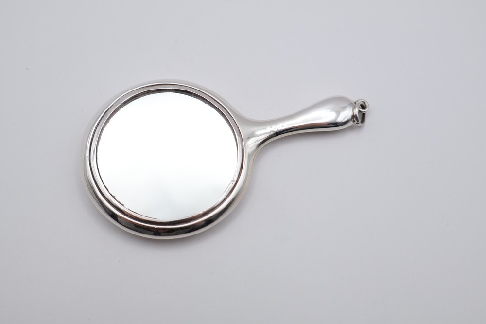 Antique Sterling Silver Chatelain Mirror Hallmarked Birmingham 1913