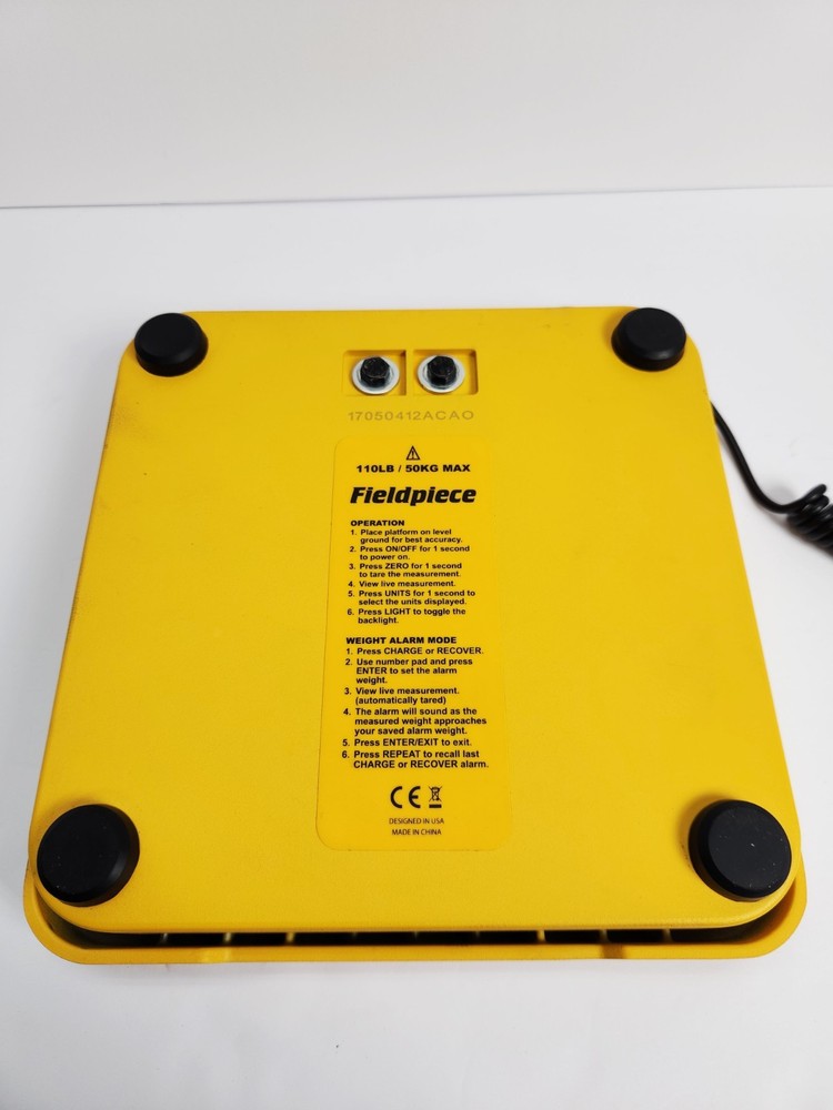 Filedpiece SRS1 Refrigerant Scale With Alarm & Case