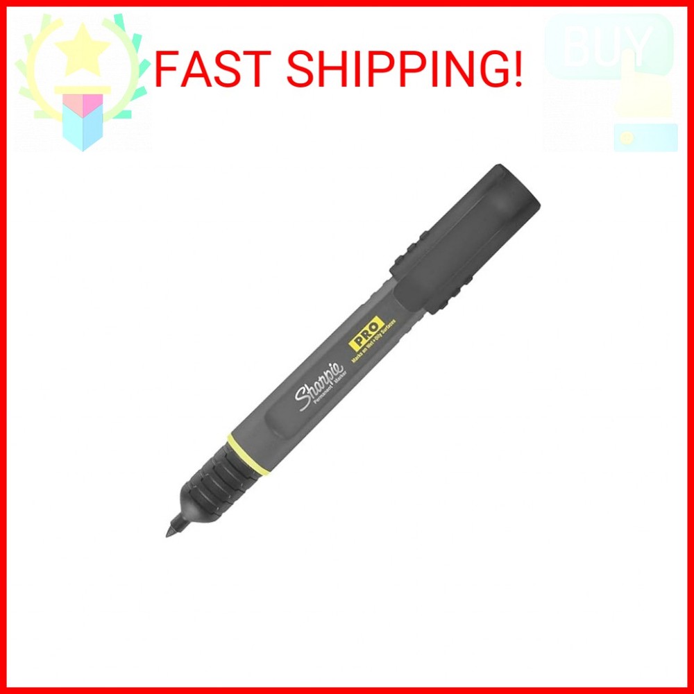 Sharpie Pro Permanent Marker, Fine Point, Black, 12 Count (2017818)