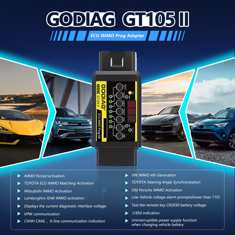 2025 Godiag GT107 DSG Gearbox Data Read/Write Connection Adapter IMMO Kits