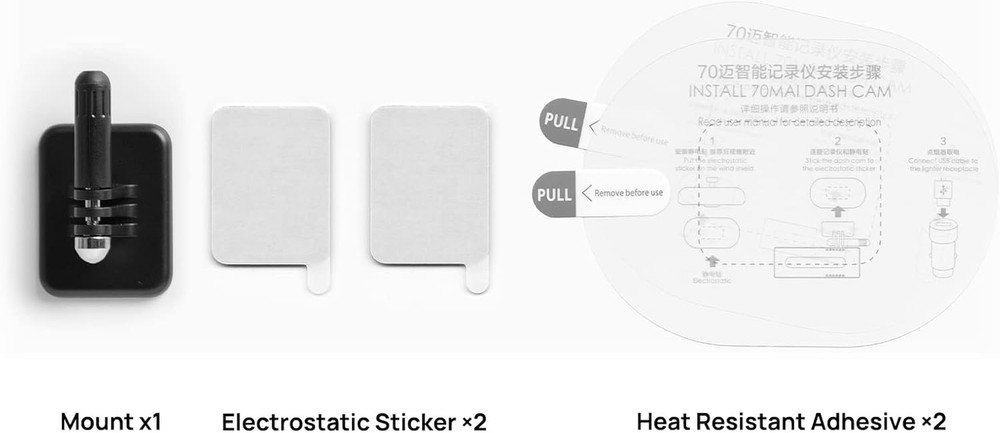 70Mai Dash Cam Accessory, Accessories for Car Camera, Replaceable Dash Cam Compo