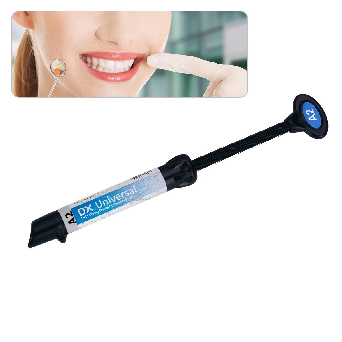 Dental Universal Light Cure Composite Resin A2 /Etching Gel/Bonding Adhesive Kit