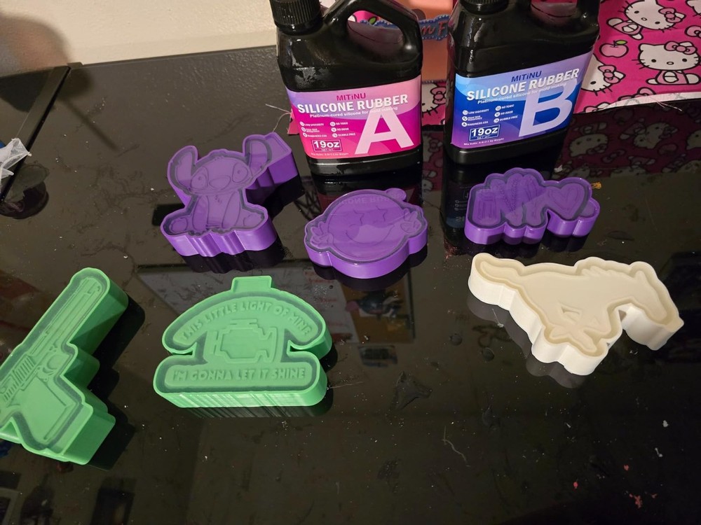 Silicone Mold Making Kit Rubber Liquid Casting Maker Super Elastic Bubble Free