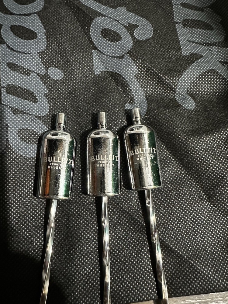 BULLEIT BOURBON Cocktail Stirrer Spoon RARE Set 2