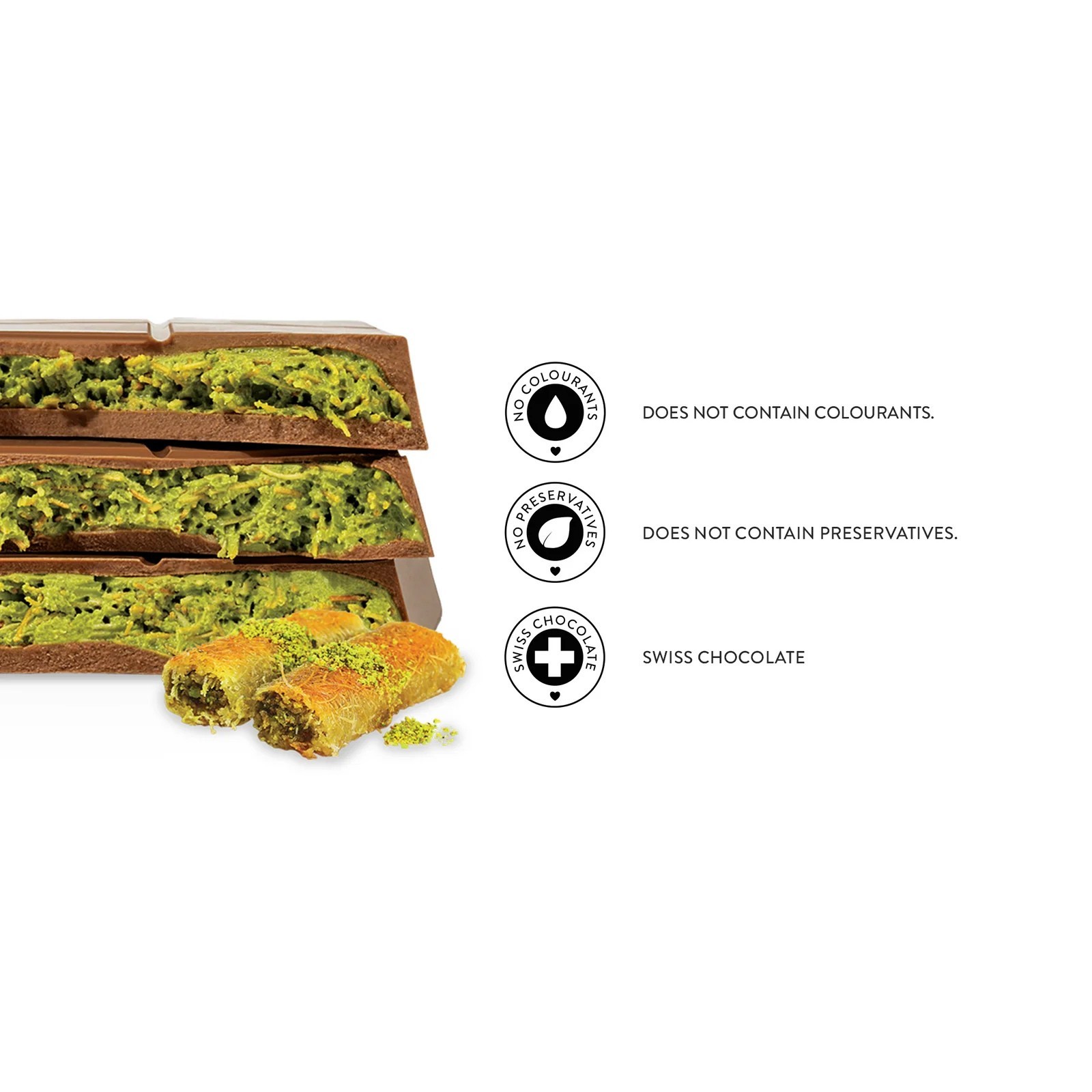 PatisLove Dubai Chocolate Bar 200g – Premium Gourmet Chocolate, Pistachio