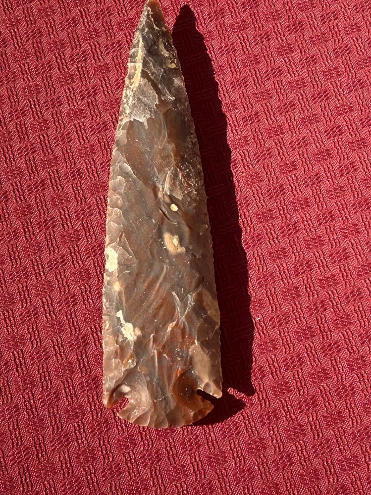 VERY NICE 7" Flint Spearhead Arrowhead