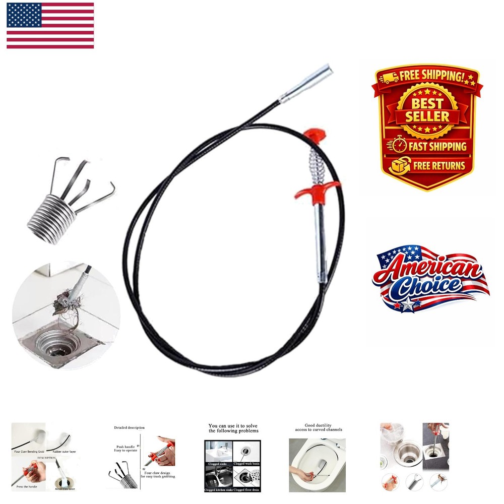 Convenient 24-Inch Flexible Reaching Tool - 4 Claws for Optimal Object Retrieval