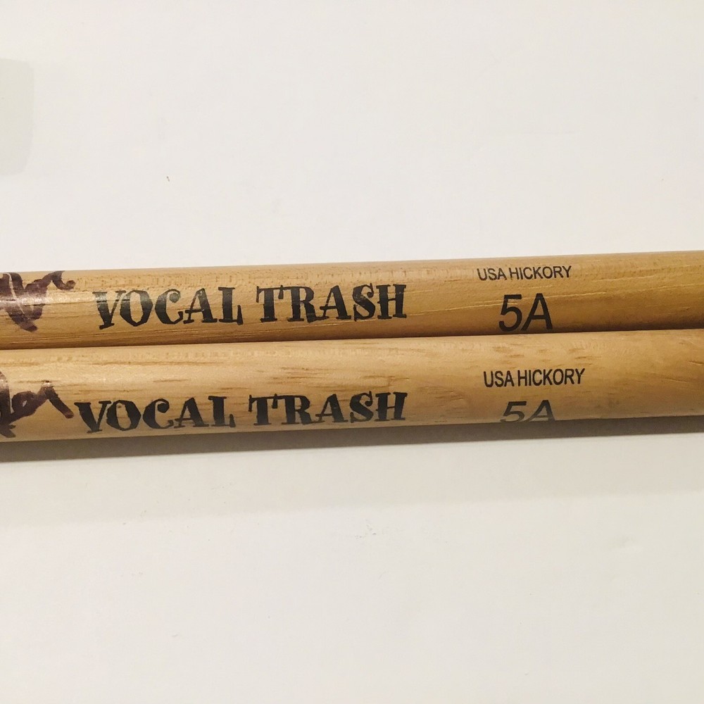 Vocal Trash Signed Drumsticks 5A