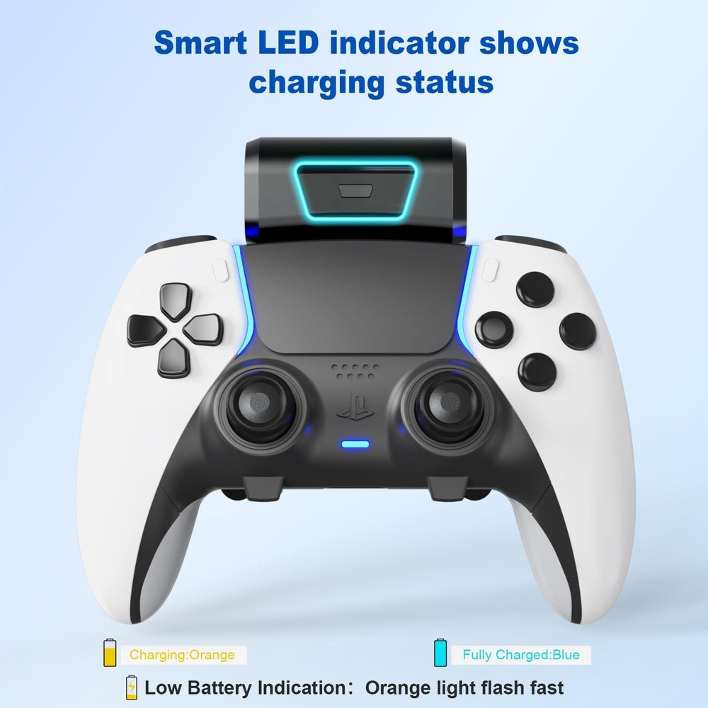 JOYTORN Rechargeable Battery Pack Compatible with PS5 Dualsense/Edge Black