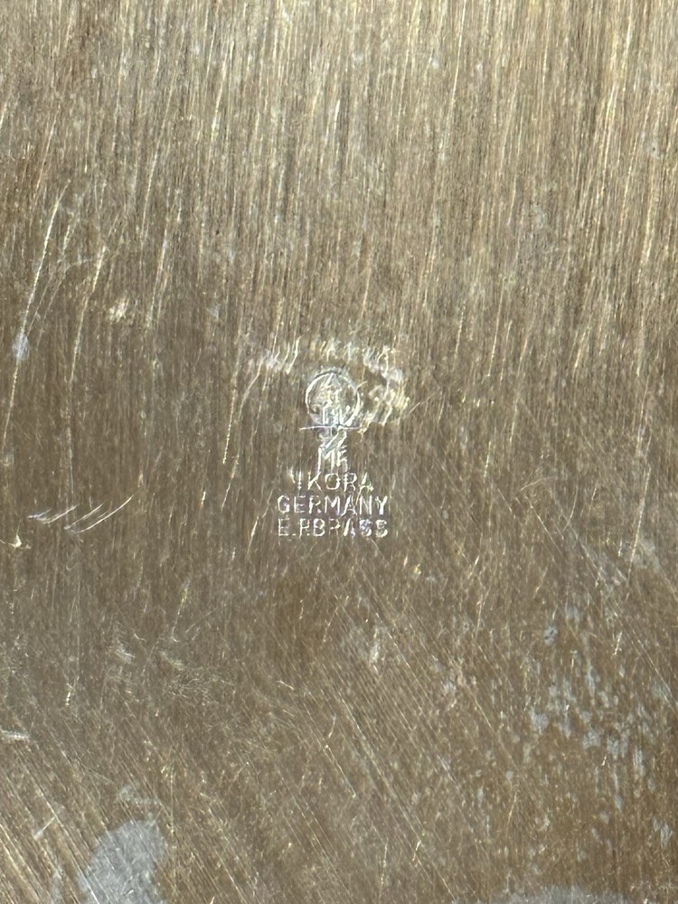 IKORA Germany EP Brass 3 Footed Ornate Candy Bowl Serving Dish