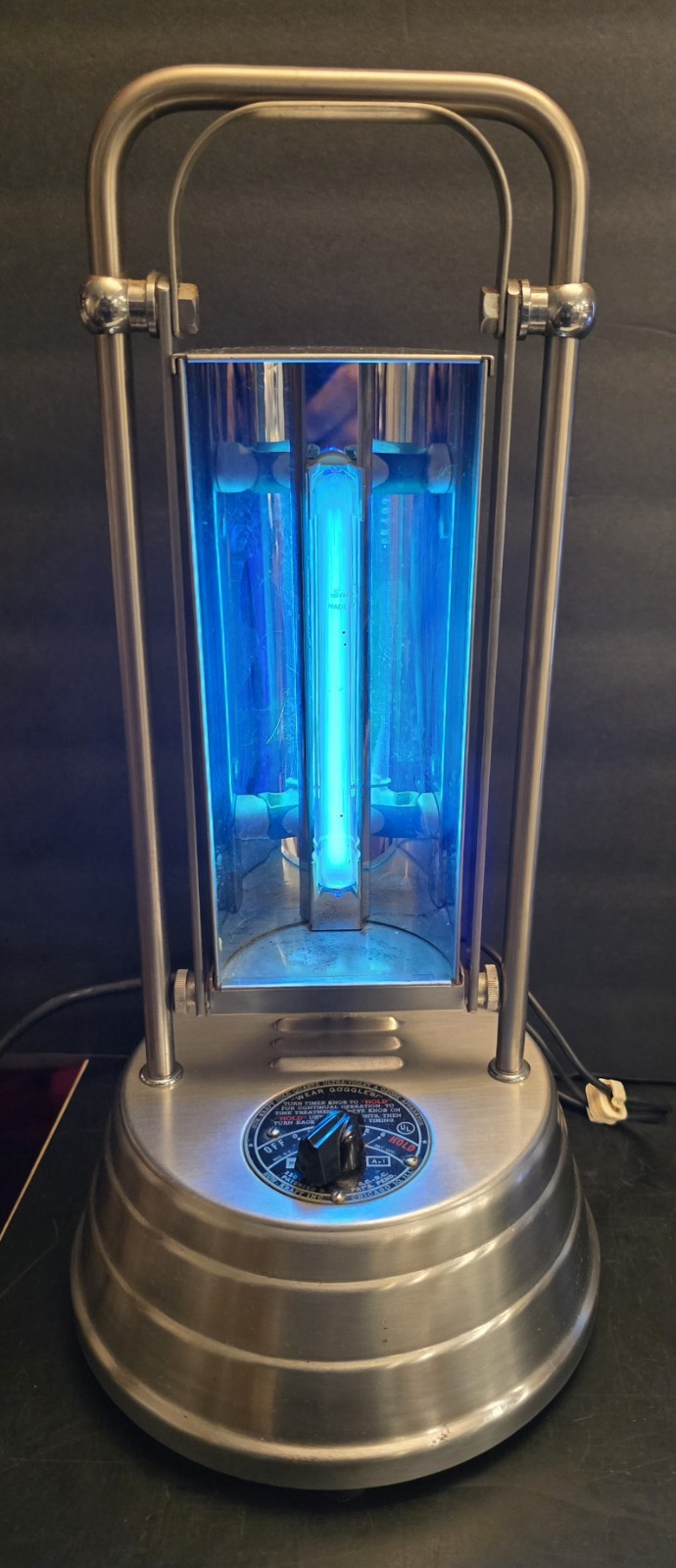 Vintage Sun-Kraft Cold Quartz Ultraviolet Therapy Lamp Model A-1 Tested Works