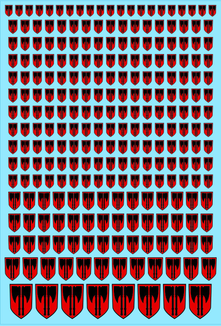 Red Axes Custom Transfer Sheet A6