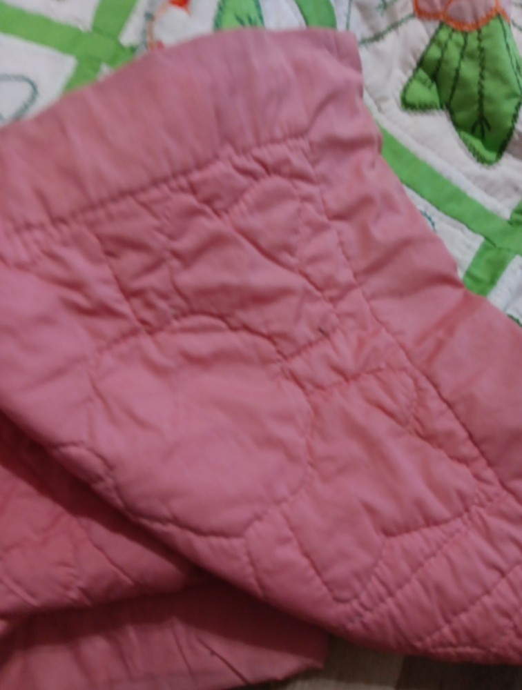 Handmade 100 By 102 Quilt.