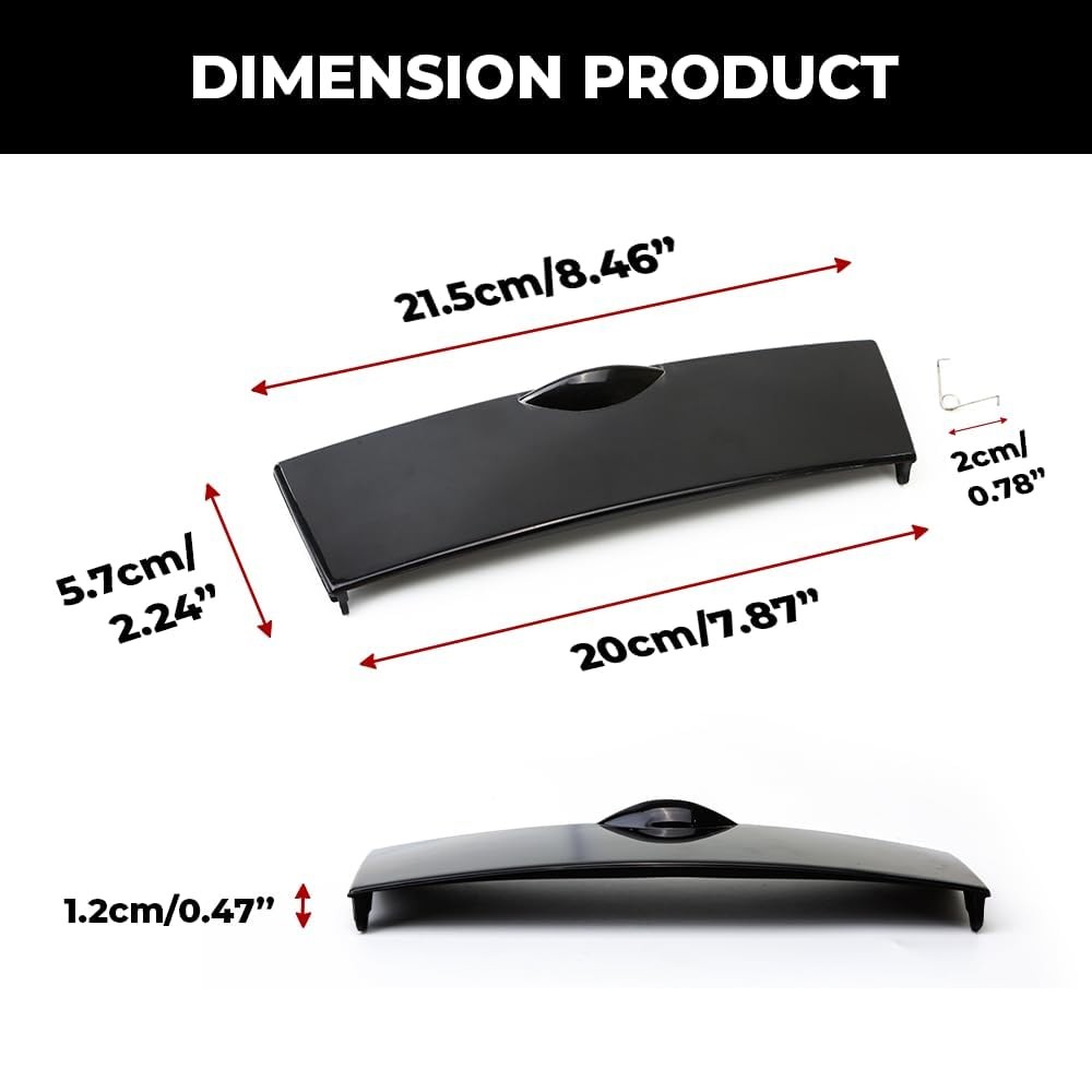 Black Front Center Console Storage Box Panel Cover For Toyota Corolla 2003-2008