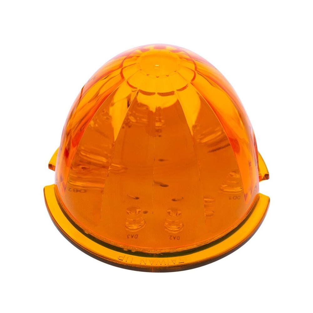 Front Air Cleaner Brackets with 12 Amber LED Dual Function Watermelon Lights