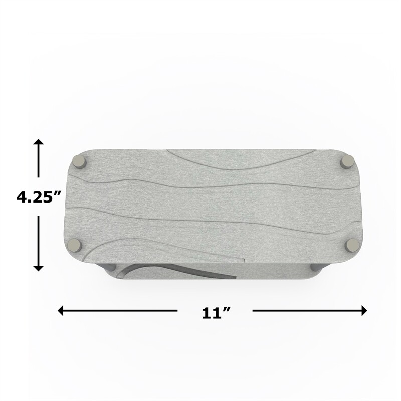LuxeStone Two Layer Diatomite Bath and Kitchen Drying Organizer&Storage Tray