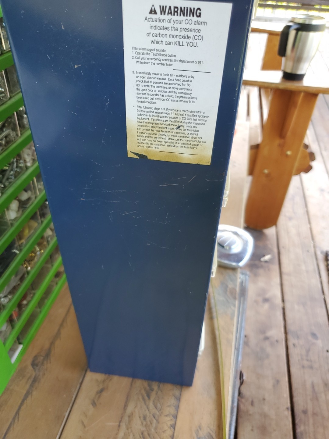 Vintage Blue RAACO 39-Drawer Metal Storage Organizer Cabinet