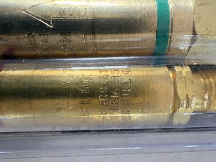 Western Enterprises Flashback Arrestor Set B-SIZE 9/16" -18UNF THREAD USA