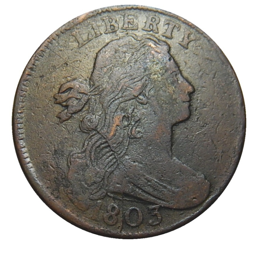 Large cent/penny 1803 Sheldon 261 nice mid grade