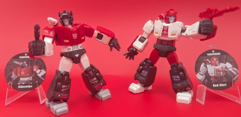 COMBO PACK! Blokees Transformers Galaxy 3 Version Sideswipe & Red Alert Kits!