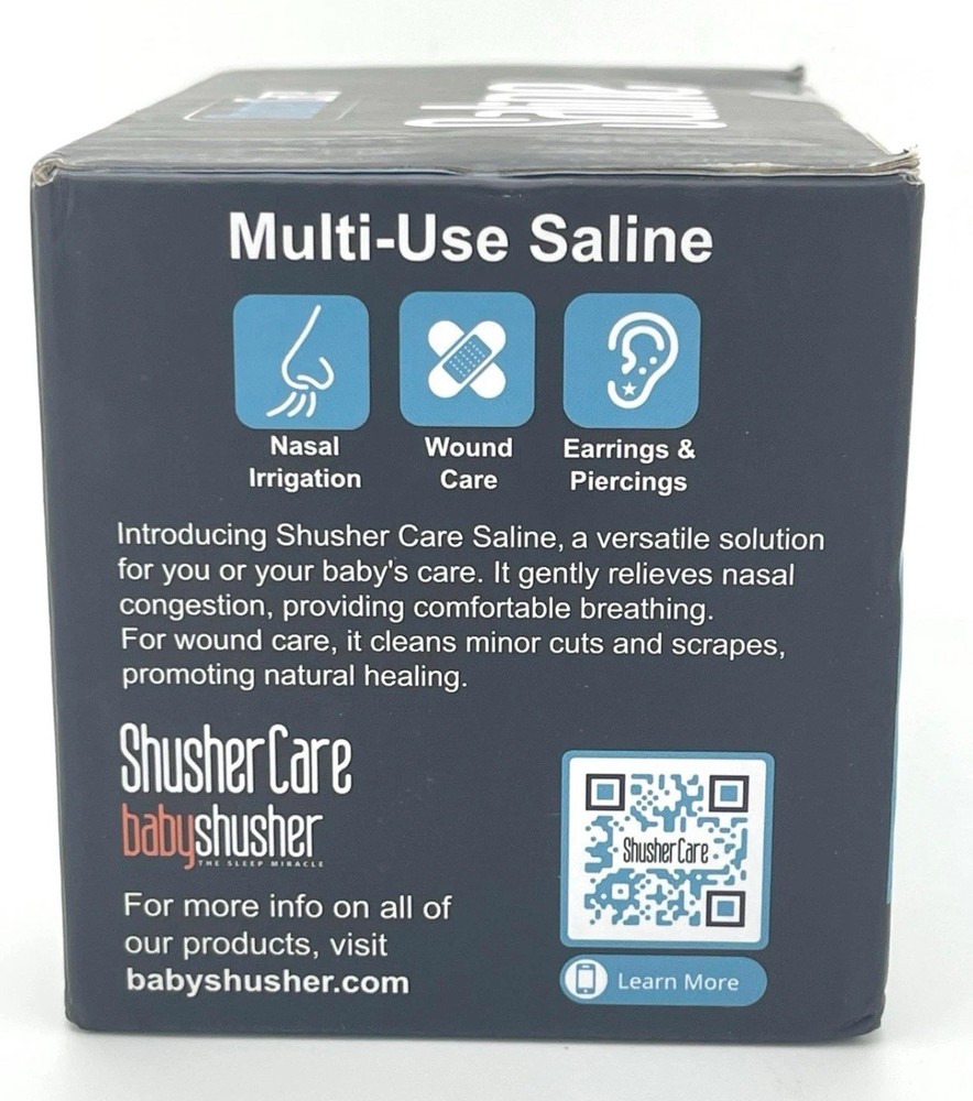 Shusher Care Saline Solution – 50 Ampoules Box - EXP: 04/2028