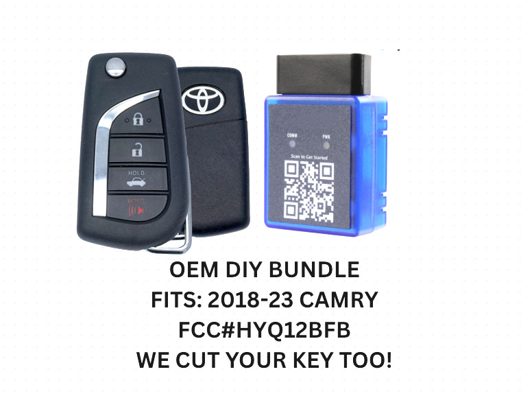 DIY BUNDLE PAIR OF OEM Toyota 2018-24 Camry Flip Key Keyless Remote HYQ12BFB