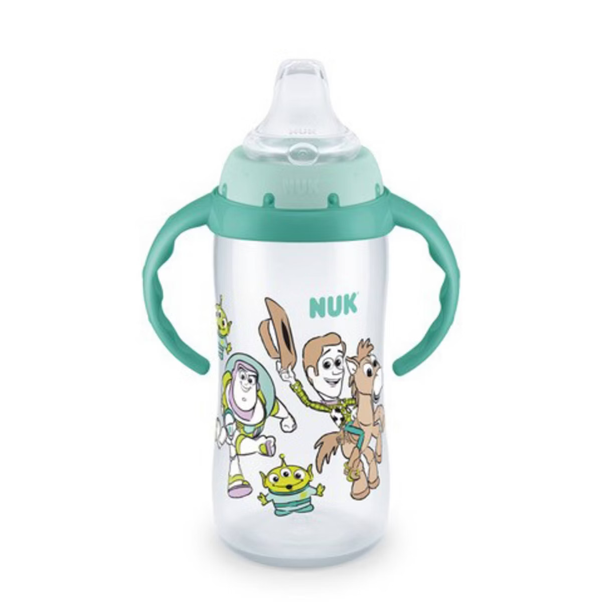 2 Pack NUK Disney Baby Toy Story Large Learner Cup 10 Ounce Pixar Sippy Bottle