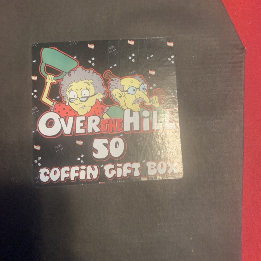 Over the Hill 50s coffin gift box