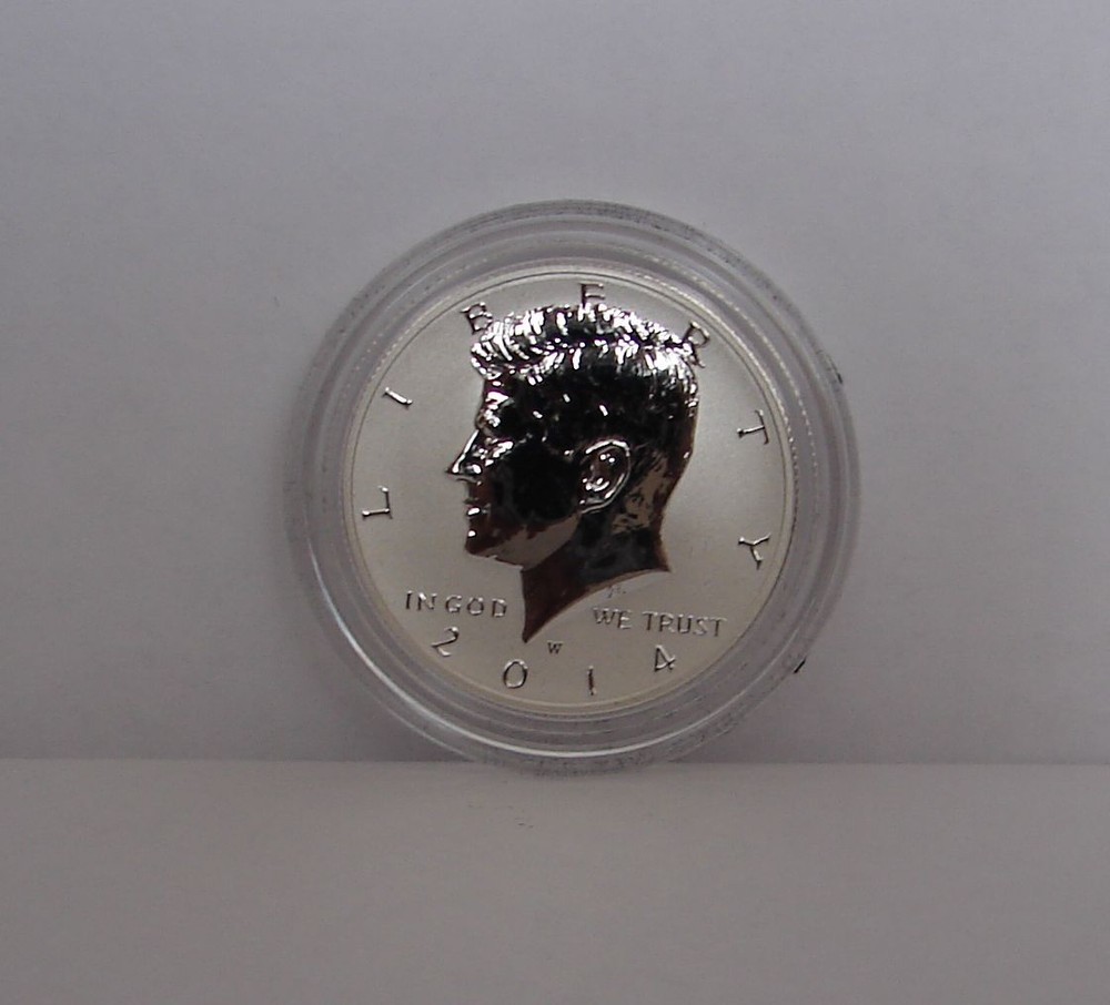 2014 W REVERSE PROOF SILVER KENNEDY HALF DOLLAR - FROM 50TH ANNIVERSARY SET
