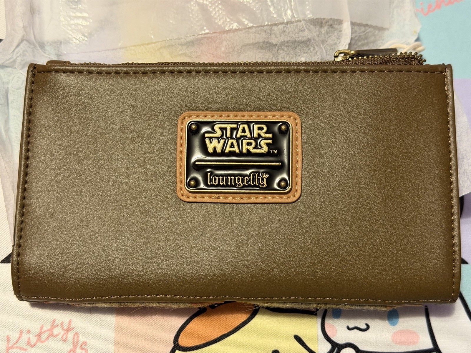 Loungefly - Star Wars Ewok Trio Fuzzy Flap Wallet Brand New