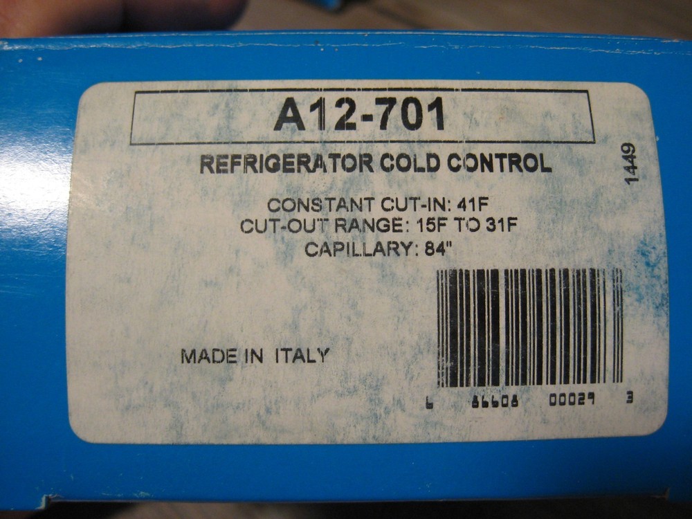 Ranco Refrigerator Cold Control A12-701 Commercial Defrost Controller