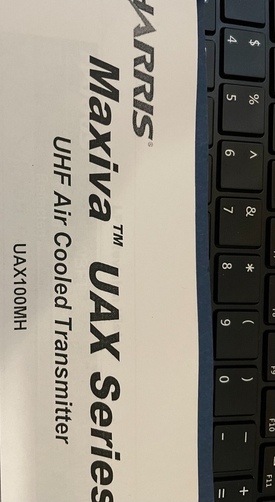 Harris Maxiva UHF Air Cooled Transmitter UAX1000MH