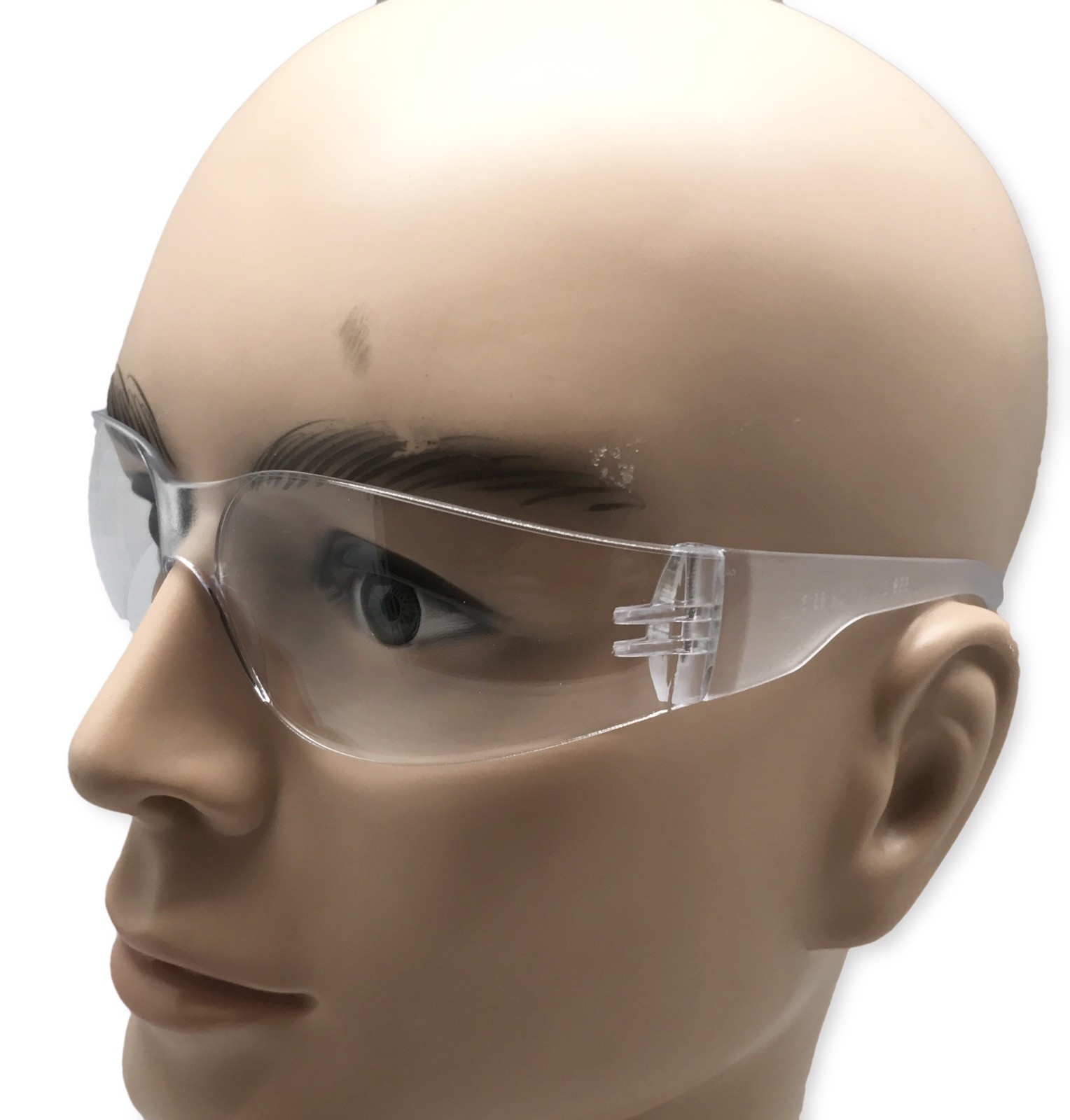 50 PAIR PACK Protective Safety Glasses Clear Lens Work UV ANSI Z87 Lot of 12