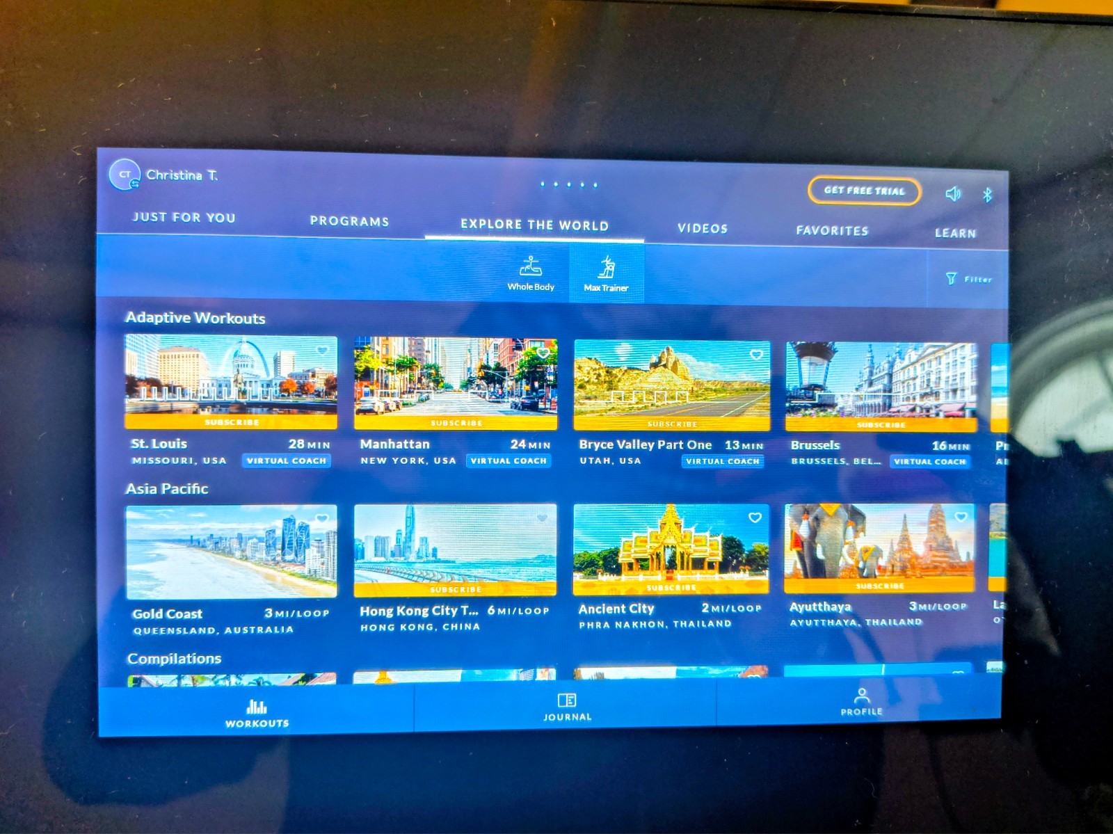 Bowflex Max trainer M9 elliptical Black in excellent condition lightly used