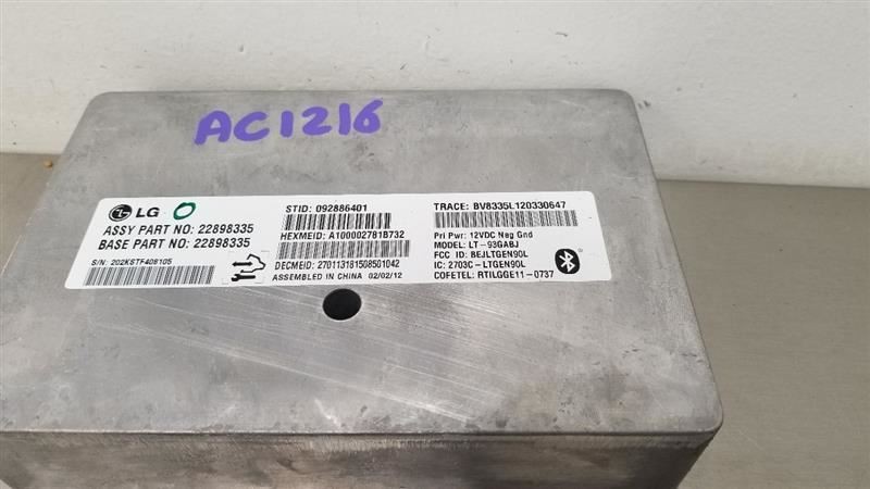 12 CHEVY SILVERADO 1500 COMMUNICATION ONSTAR MODULE 22898335
