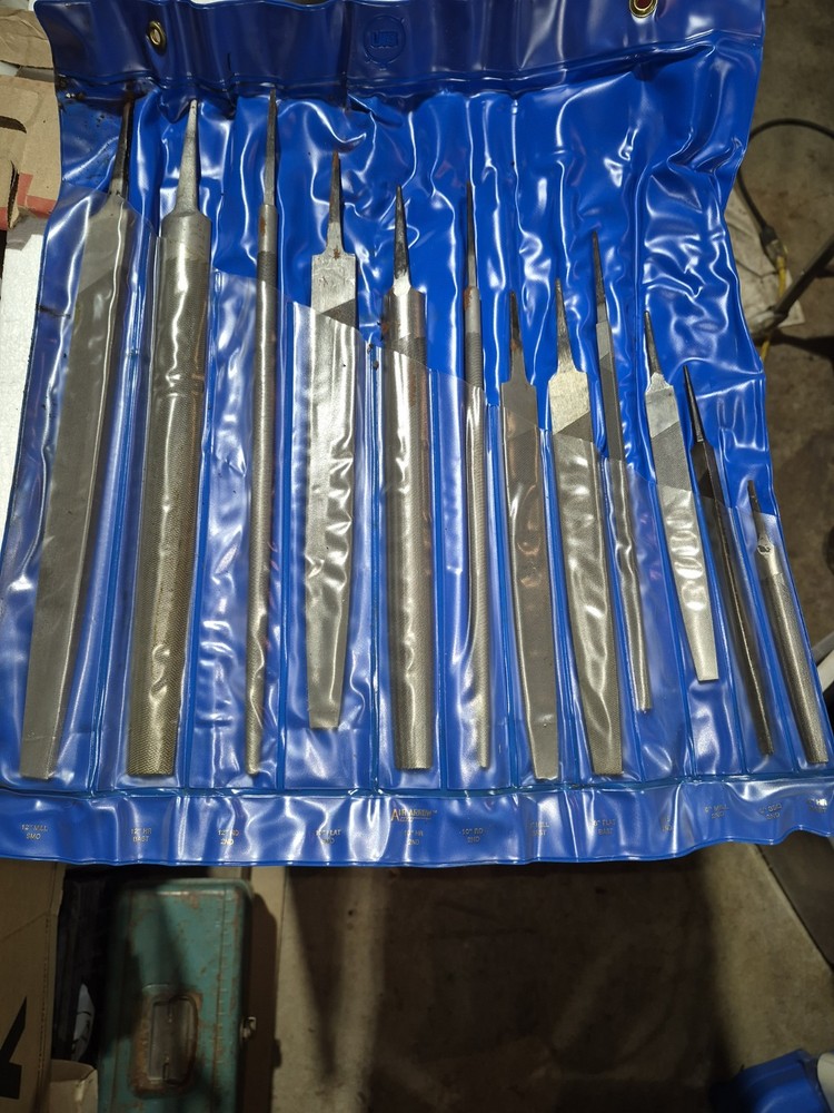 Air Arrow Assorted Files 4"-12" Quantity: 12 With Blue Roll Protective Case USA
