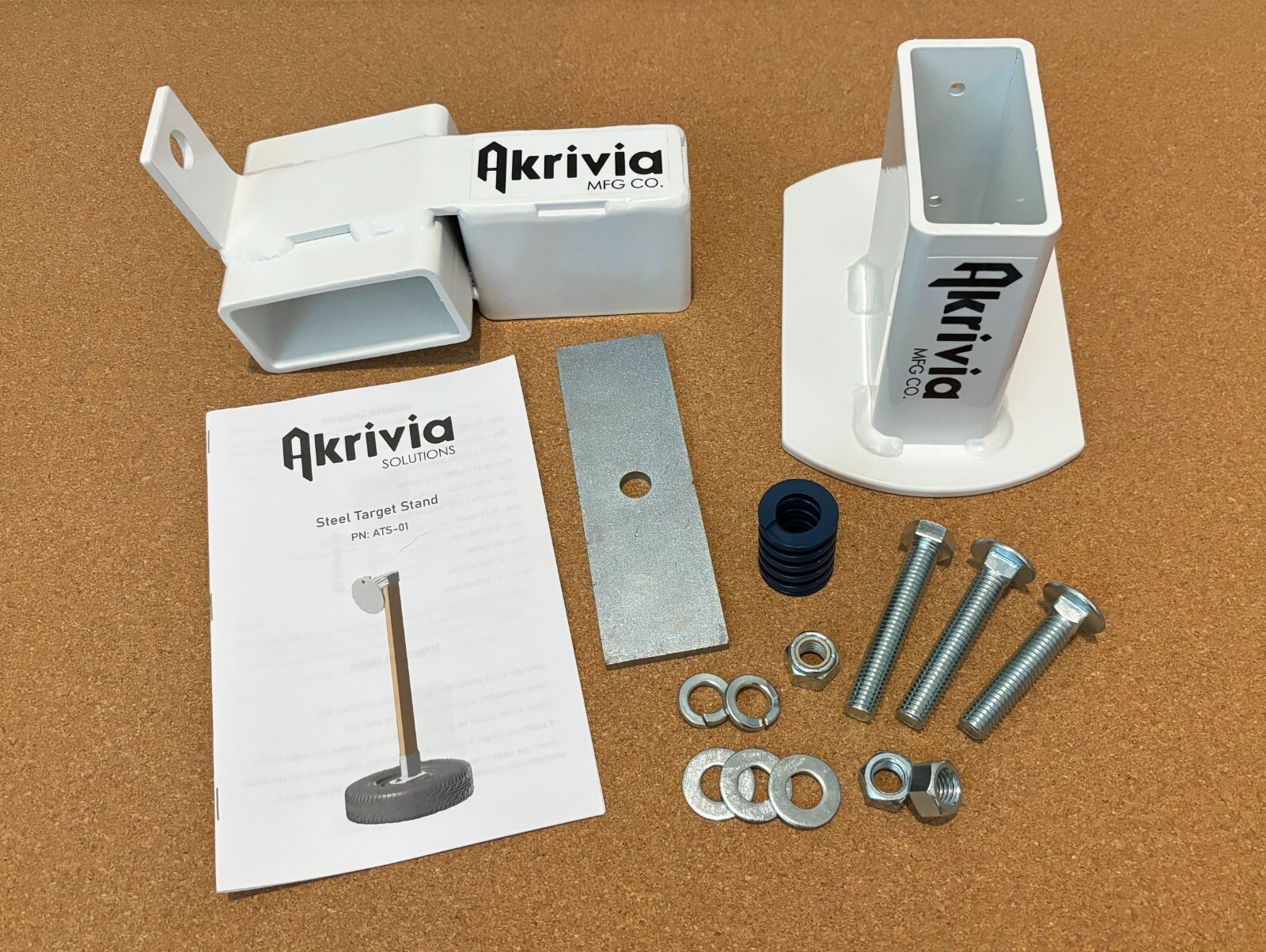 Heavy Duty AR500 Steel Shooting Target Stand Kit with Mount & Base - SHIPS FREE!