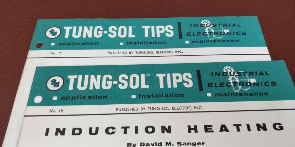 1950's TUNG SOL TIPS ~ 2 issues #18 + #19 ~ Bulletin Industrial Electronics