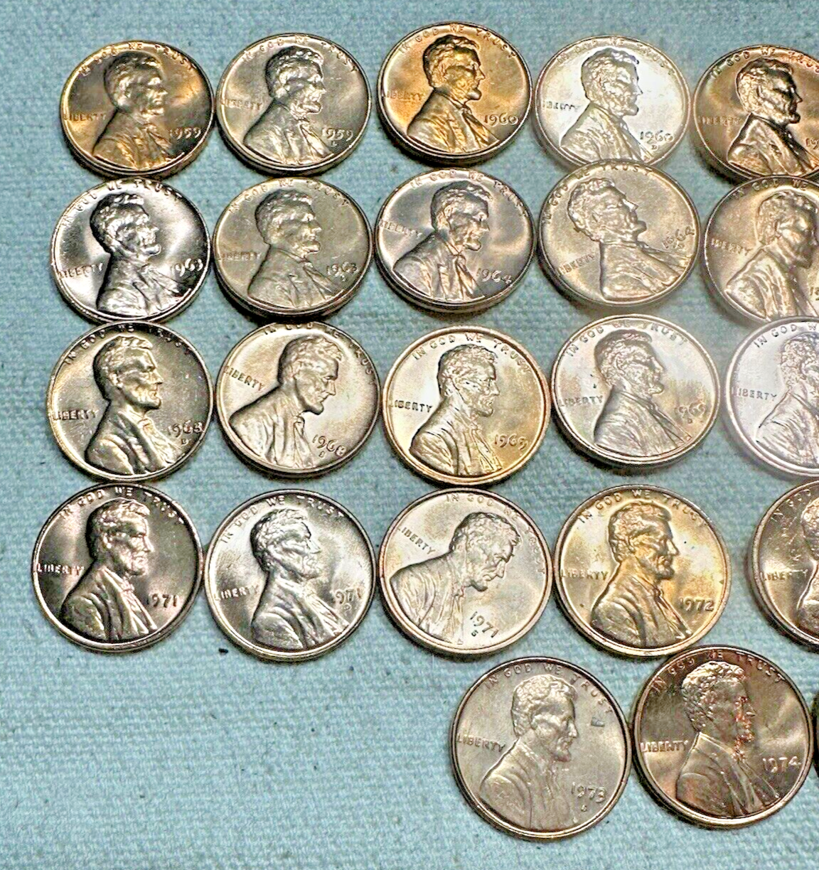 1959 - 2024 P & D S MS Set 148 Uncirculated Lincoln Includes 7 1982 & 60D SD