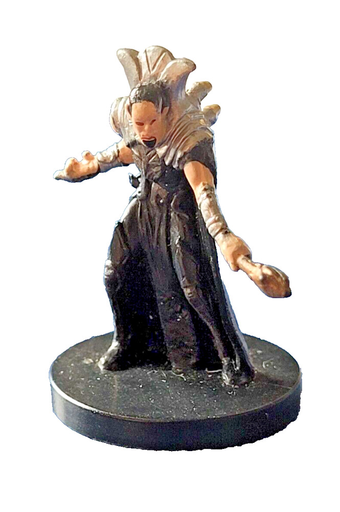 Grim Necromancer - Deathknell # 36 U - D&D Miniatures - Includes stat card.