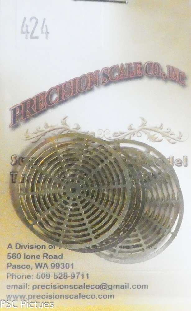 Precision Scale O #424 Screen, Diesel Vent, Etched (4 Screen Pack)