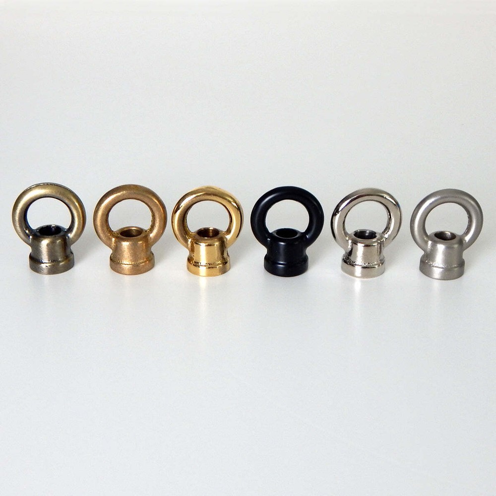 Female 1/8 IP Solid Brass 1 inch O.D. Lighting Loop Ring