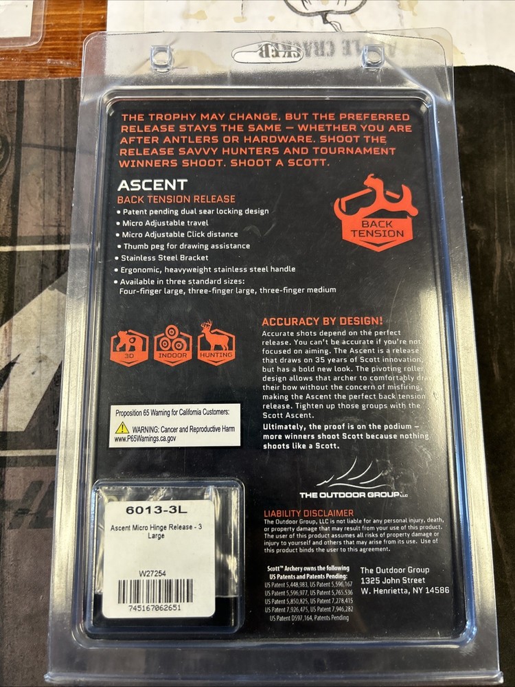 Scott Archery Ascent Back Tension Release