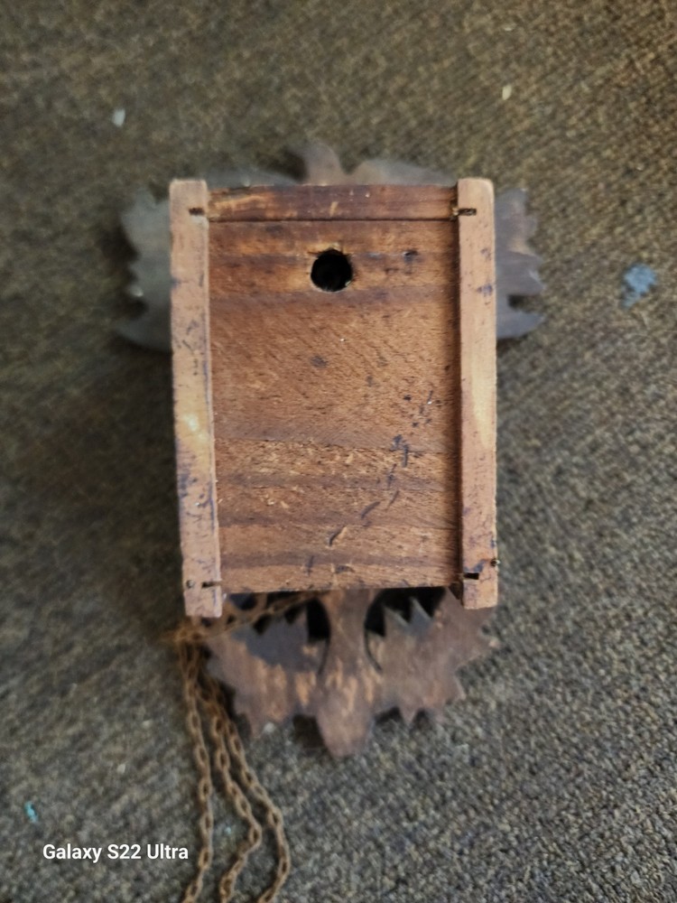 Vintage Wood Mini Cuckoo Clock