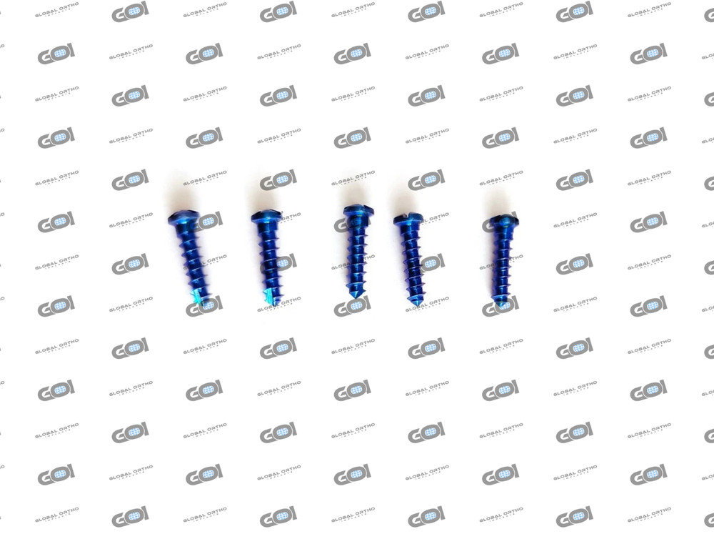 CMF Maxillofacial Cross Drive Mini Screws Assorted 100 Pcs Titanium Grade V