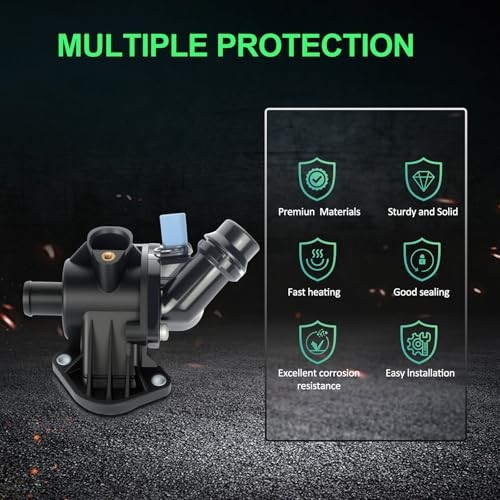 06B121111K Engine Coolant Thermostat Housing Fit for 2002-2006 for Audi A4