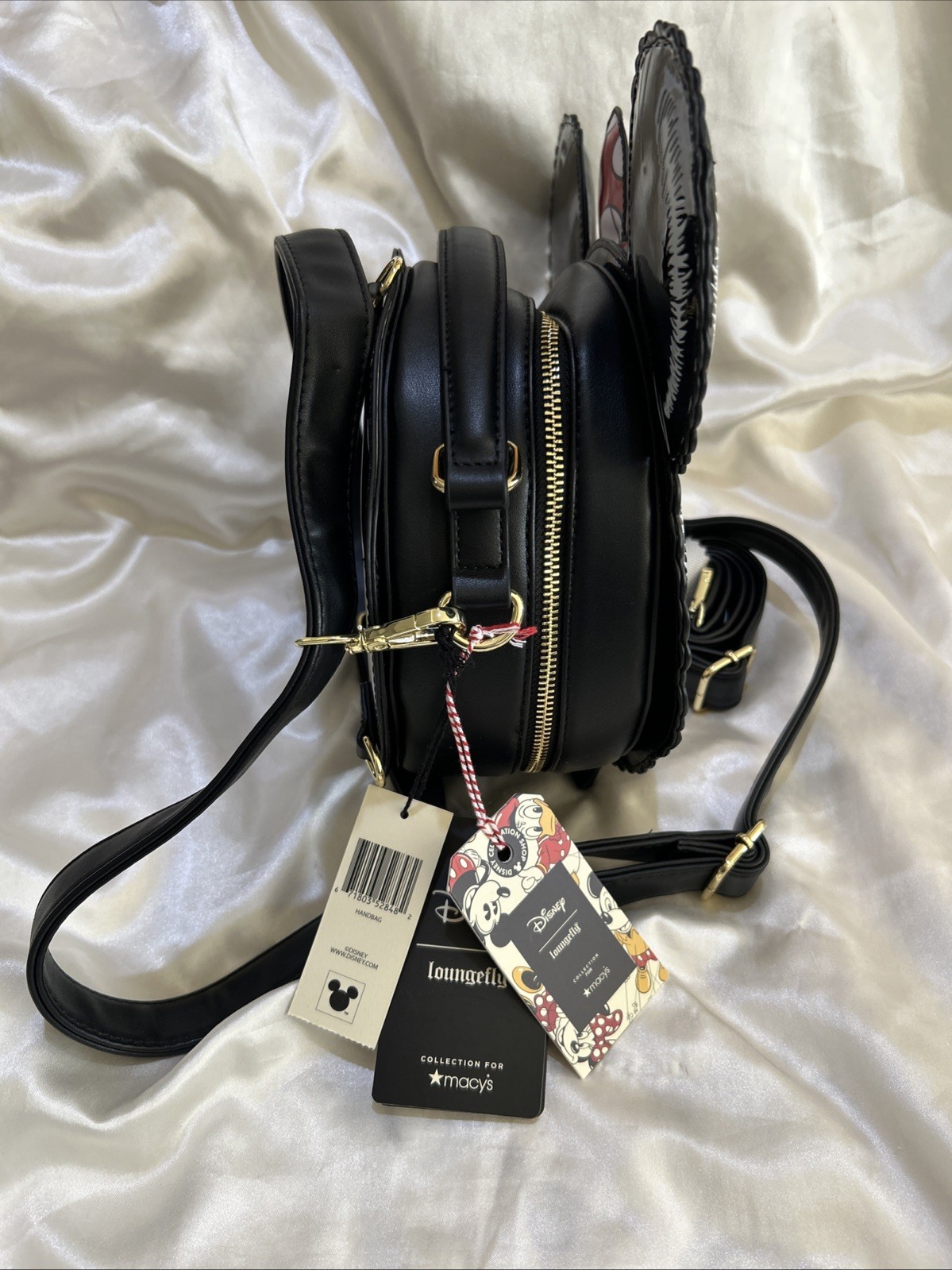 RARE NEW MACYS X LOUNGEFLY 1ST EDITION PARADE MINNIE MOUSE BALLOON AND EARS SET!