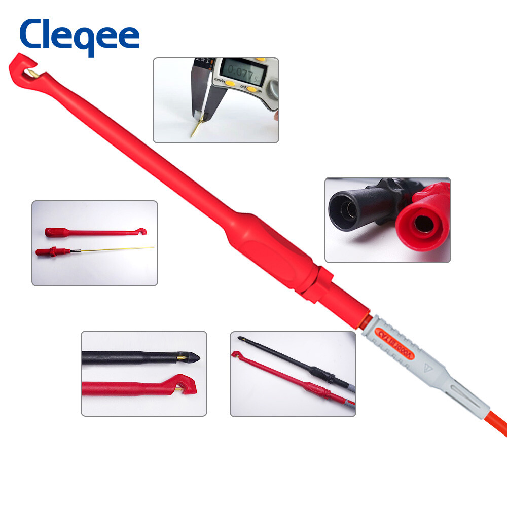 Back Probe Set Multimeter Test Leads Kit with Replaceable Probes Set Banana Plug